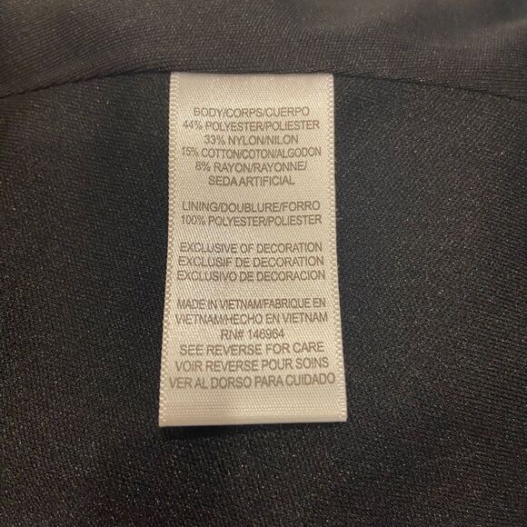 Donna Ricco NWOT Elegant Sleeveless Black and Green Lace Dress 6 - Picture 8 of 8